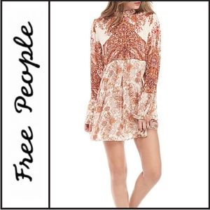 NWT { Free People } “Lady Luck" Printed Tunic